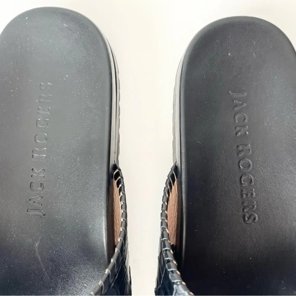 Jack Rogers Lexi criss cross sandals black 7 - Picture 10 of 10